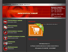 Tablet Screenshot of novospectrum.hu